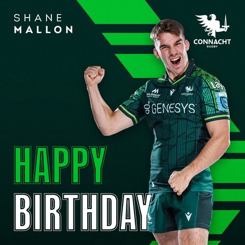 The Leitrim man is feeling 22! 🥳🎈

Hope you have a great day Shane! 🎂

#ConnachtRugby