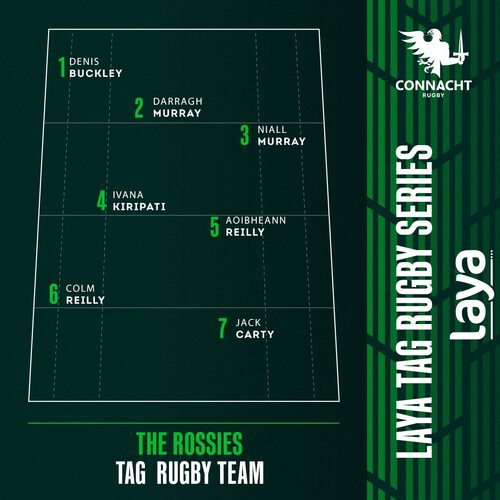 Imagine this team turning up to @buccaneers_rfc for our #LayaTagRugbySeries🔥

Starts May 9th and goes on right throughout the summer till July 11th 🏉

Head to connachtrugby.ie - Rugby in contact - Non contact and sign up.

#ConnachtRugby | @layahealthcare